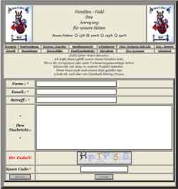 Anregungen f�r unsere Seite