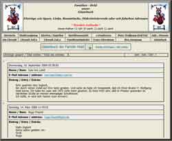 Unser G�stebuch der Familien Held